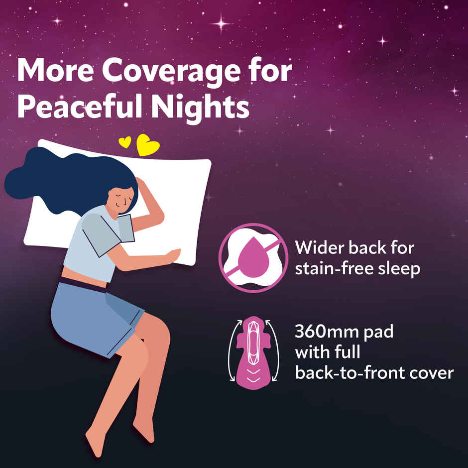 Evereve Comfort Nights Sanitary Pads 2XL | 360mm 60 Longer