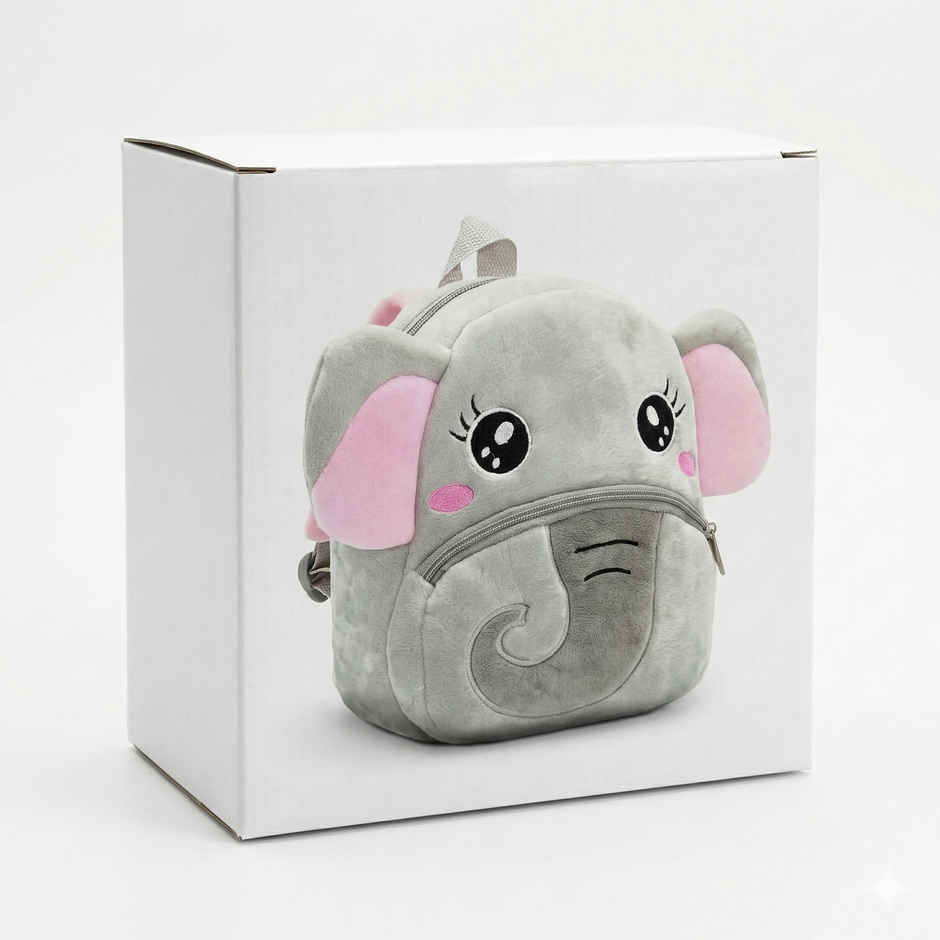 Kidara Baby Elephant Toddler Backpack Light Grey