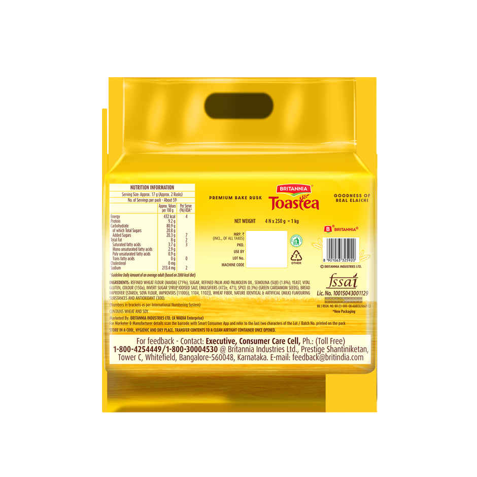 Britannia Toastea Premium Bake Rusk Family Pack