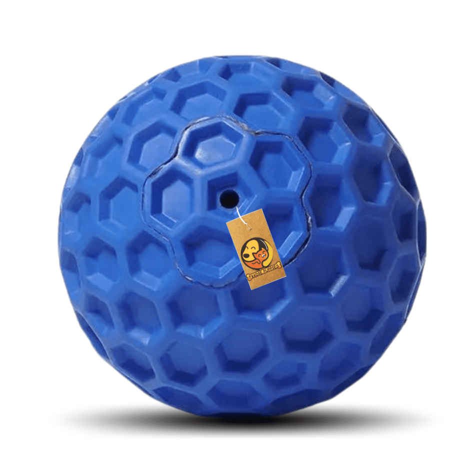 Foodie Puppies Interactive Squeaky Dog Chew Ball Toy For Medium Dogs | Non-Toxic Rubber (Large)