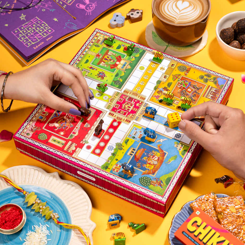 Phool Ludo Rakhi Giftbox for Brother
