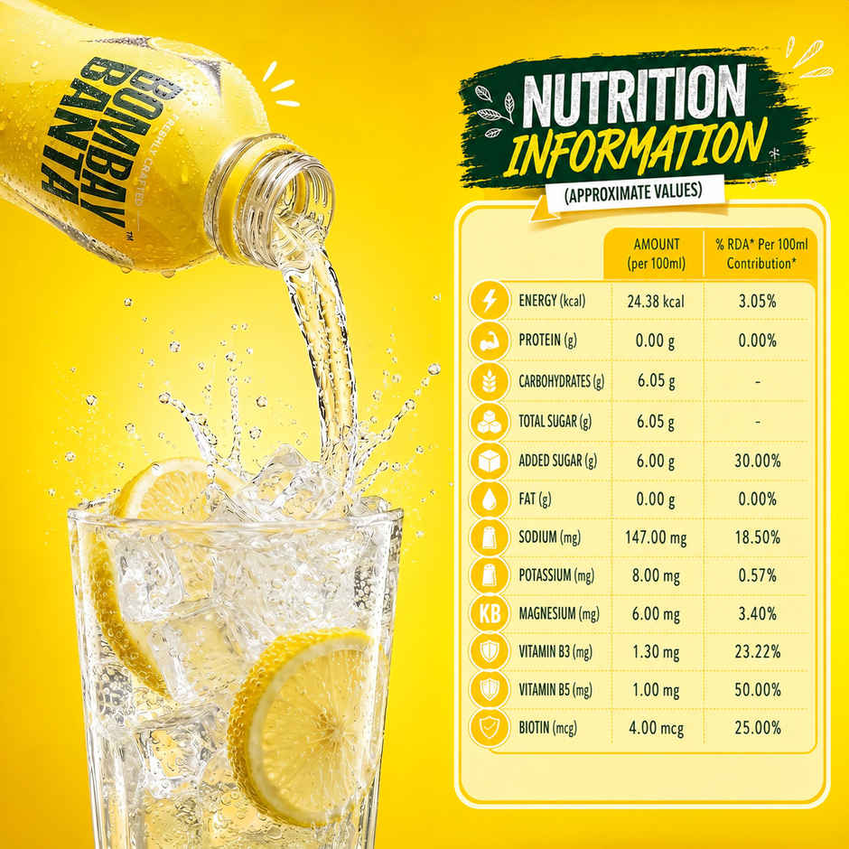 Bombay Banta Nimbu Shikanji | Low Sugar Combo