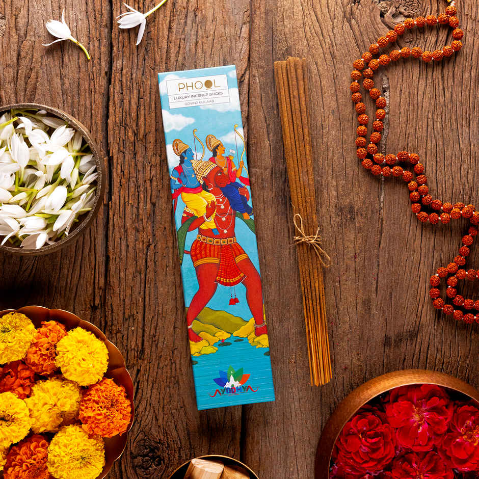 Ayodhya Soumya Chandan Agarbatti | Temple Collection | Made from Temple Flowers | Phool