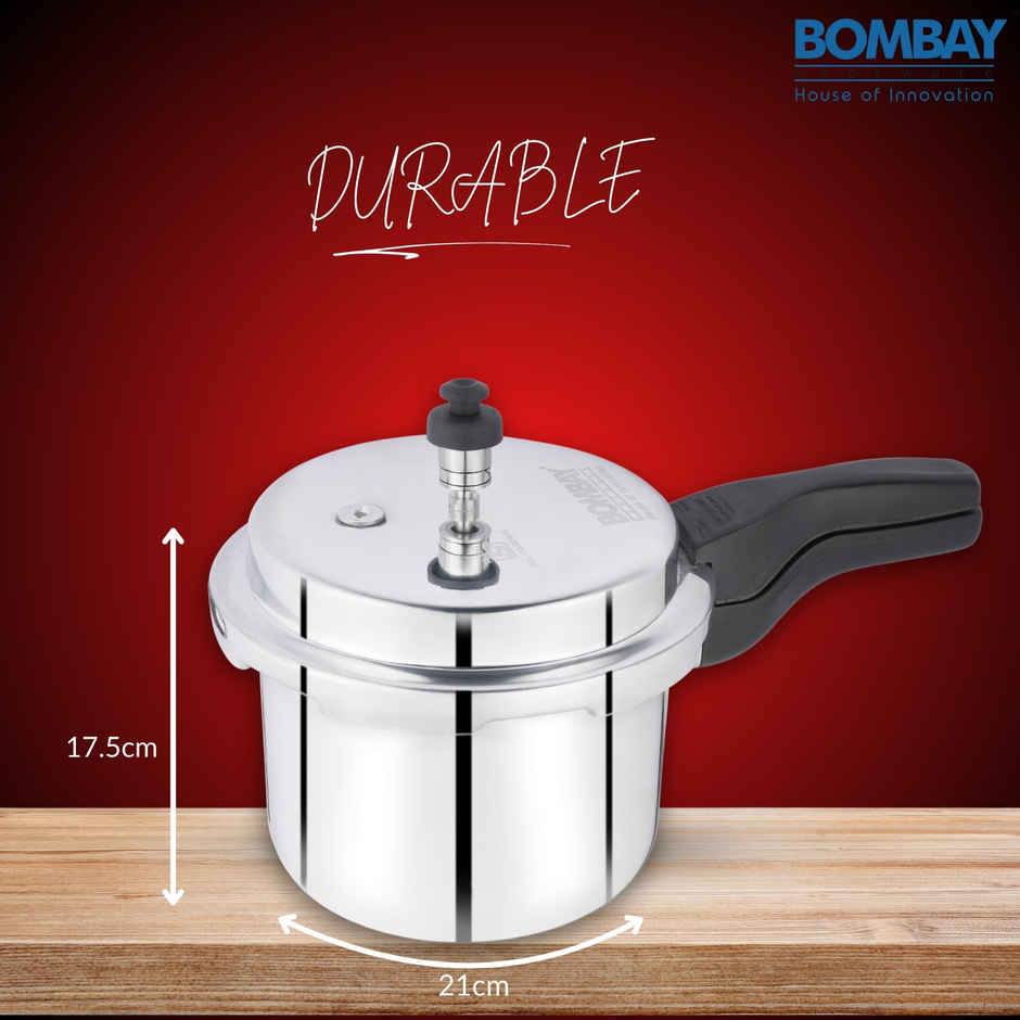 Bombay Kookware Stainless steel Pressure Cookre | 3 L