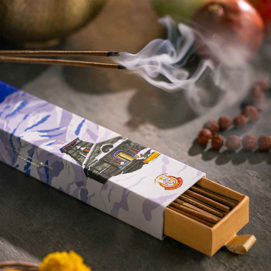 Phool Kedarnath Collection Agarbatti | Govind Gulab Fragrance - Made From Temple Flowers