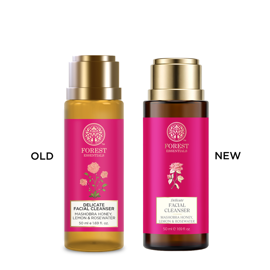 Forest Essentials Facial Cleanser Honey Lemon Rosewater | Brightening Ayurvedic Face Wash