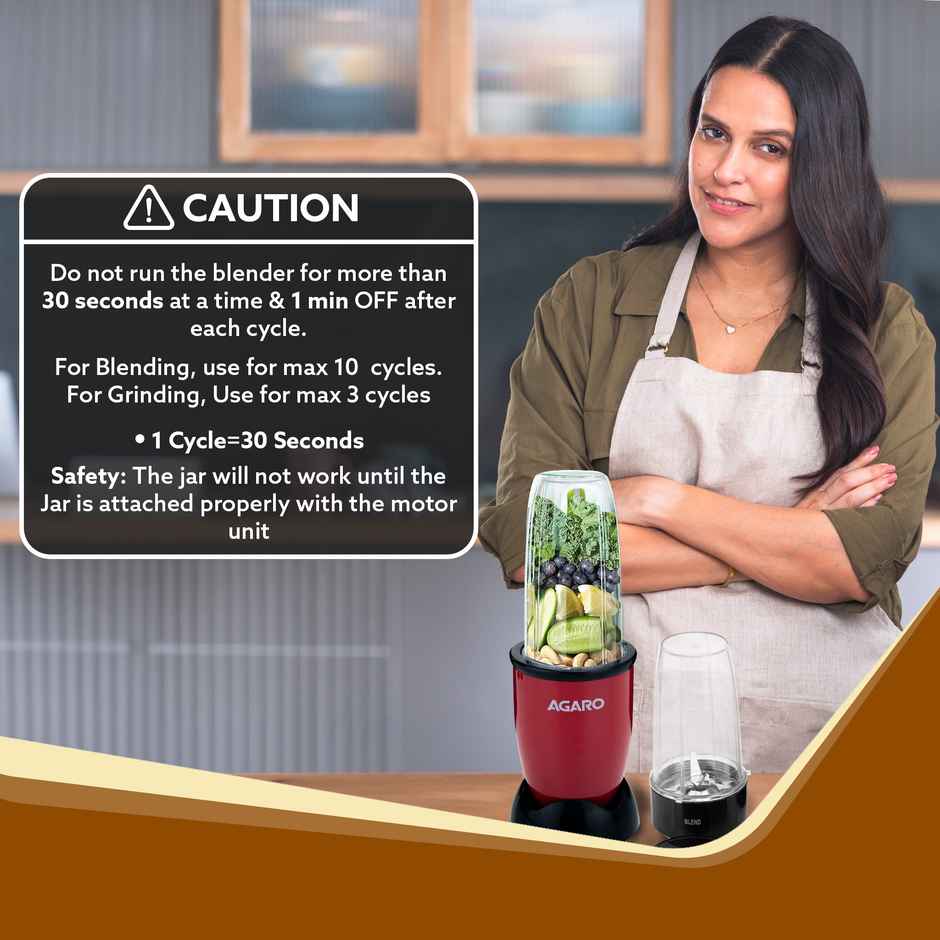 Agaro Regal 3 Jar Personal Blender 400W