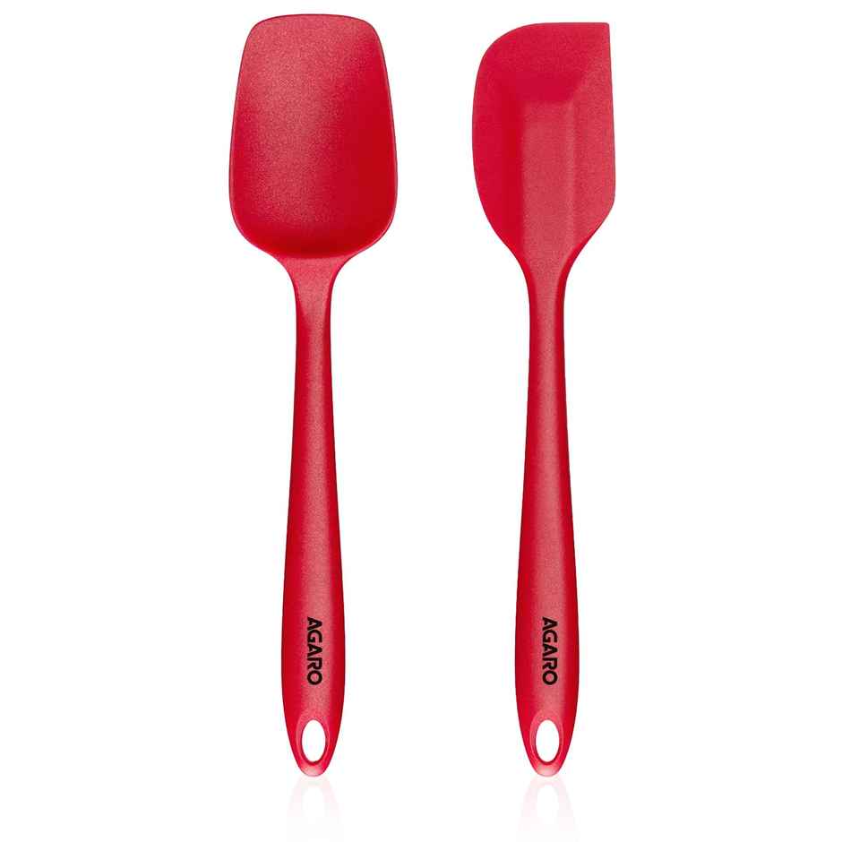 Agaro Silicone Heat Resistant Spatula, Non-Stick Cookware for Kitchen | BPA Free