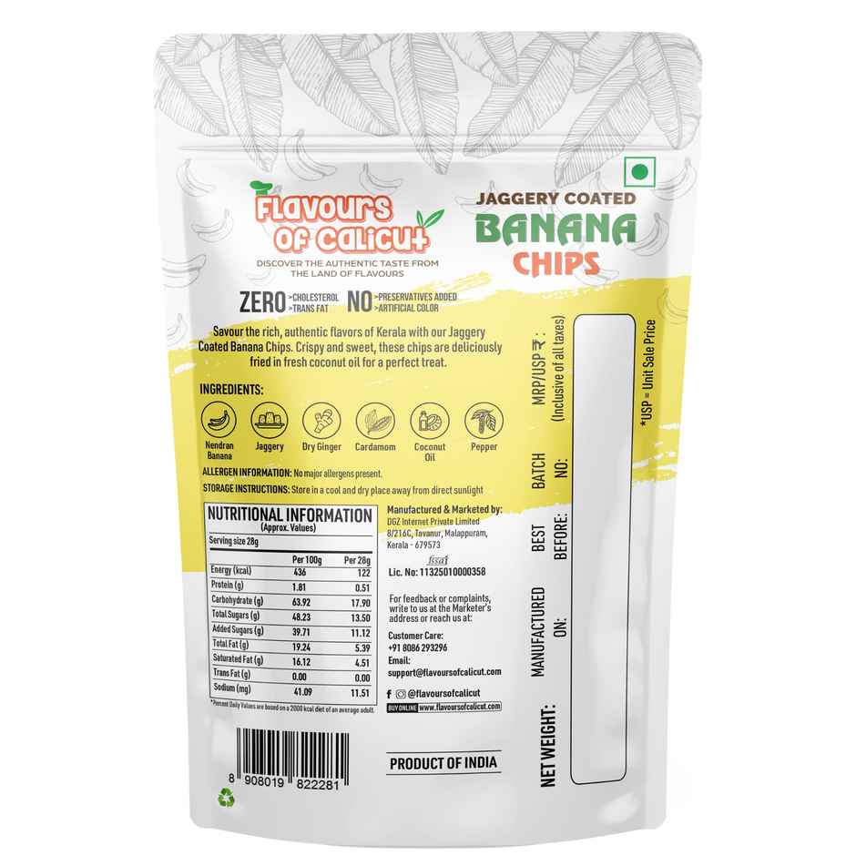 Flavours of Calicut Jaggery Coated Banana Chips