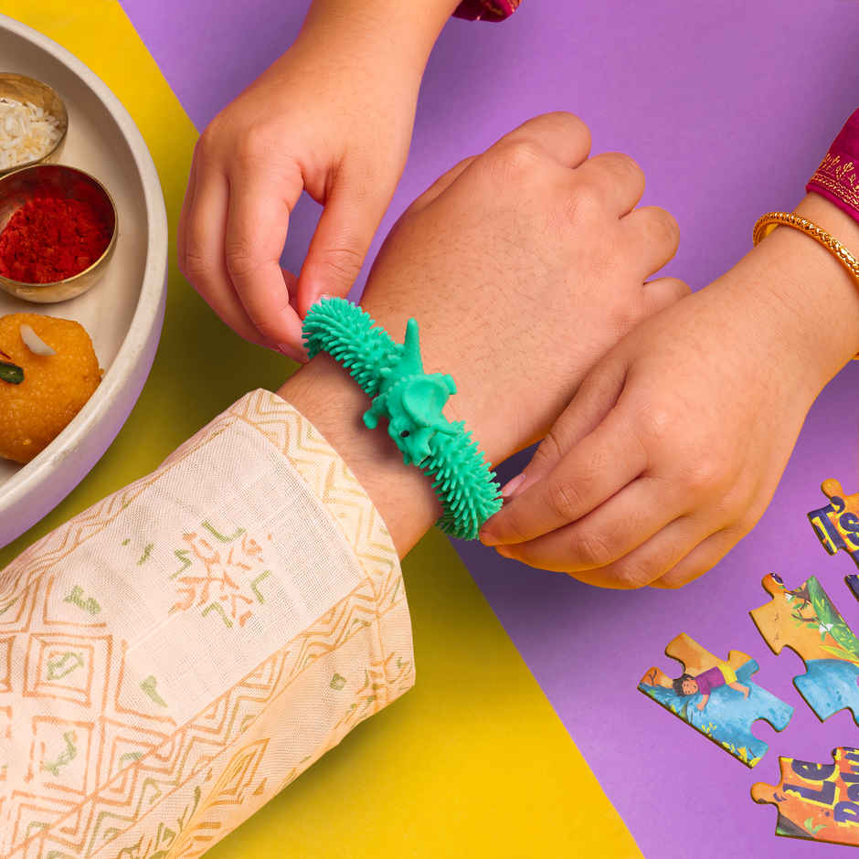 Phool Kids Triceratops Rakhi Band (Color may vary)
