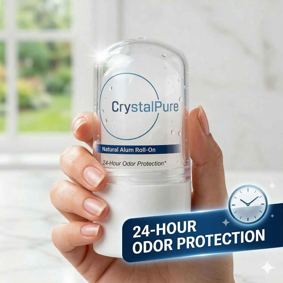 Crystal Pure Everyday Alum Deodorant Roll On Natural