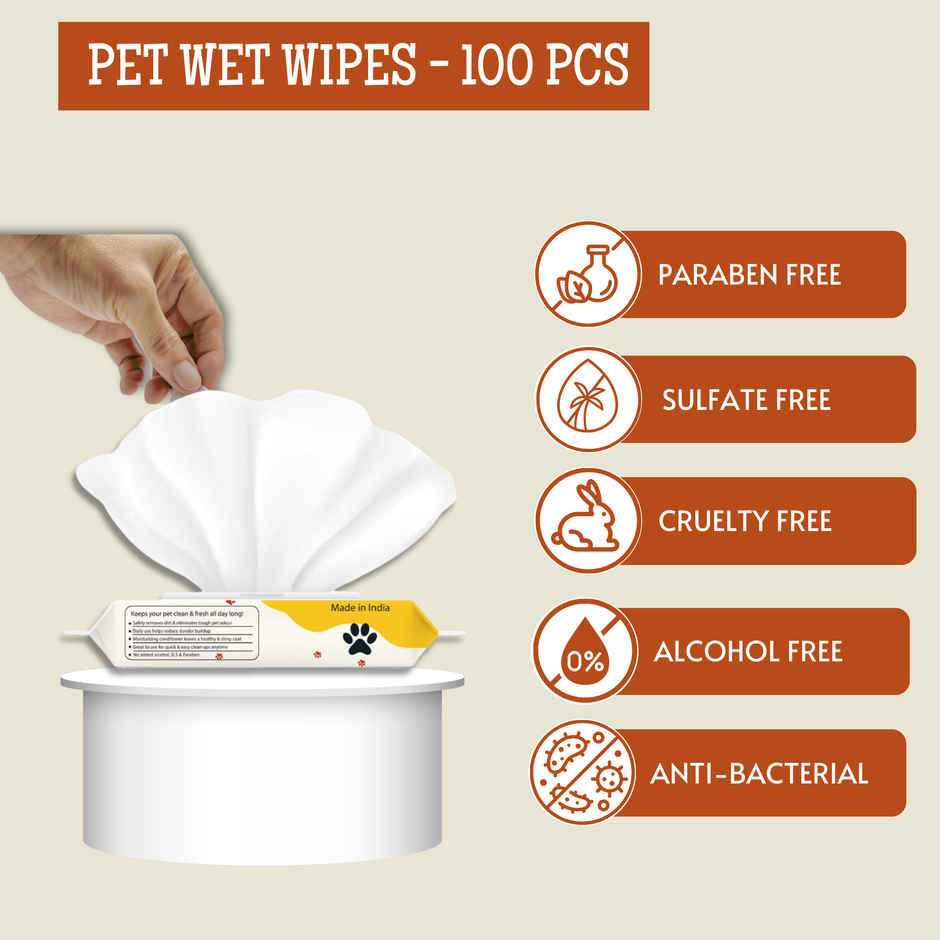 Foodie Puppies Pet Grooming Wipes | Fresh Apple