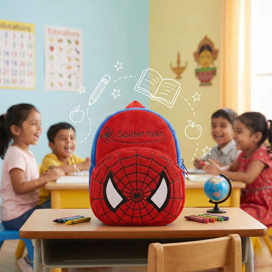 Kidara Spiderman Toddler Backpack Red Blue