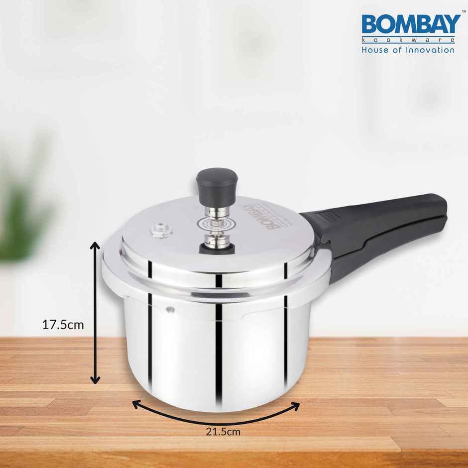 Bombay Kookware Aluminum Pressure Cooker | 3 L