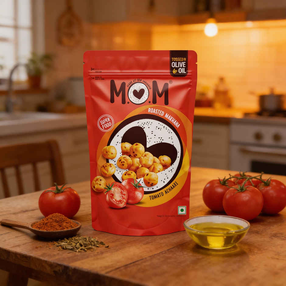 MOM - Tomato Achaari Roasted Makhana| Source of Protein | No Palm Oil