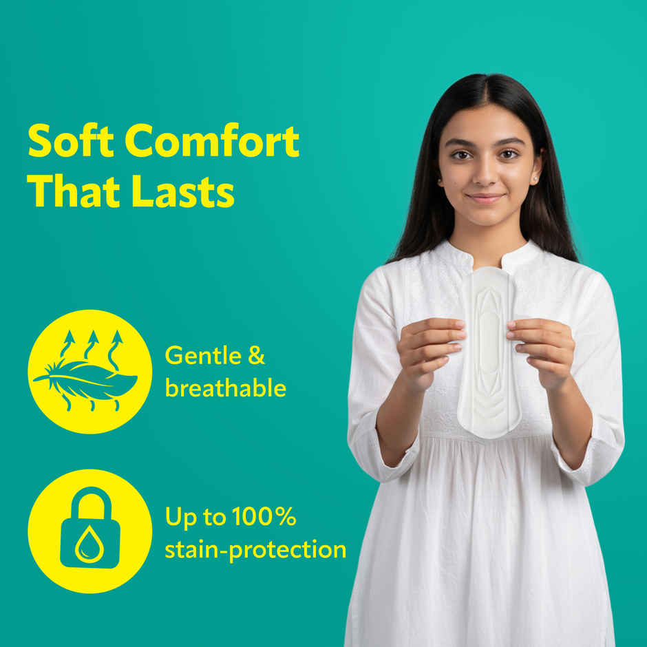 Evereve Comfort Sanitary Pads for Women | XL 320mm Longest and Widest Day Pad
