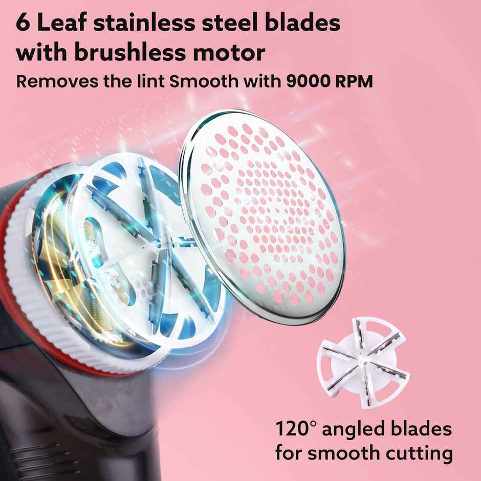 AGARO Elite Lint Remover with Cord, for Woolen Sweaters Jackets &Pill Remover from Carpets, Curtains