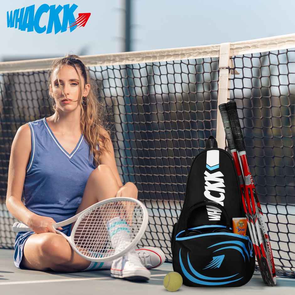 Whackk Unisex Brand Logo Polyester 28 L Top Handle Backpack | Aqua and Black - 15.6 Inches