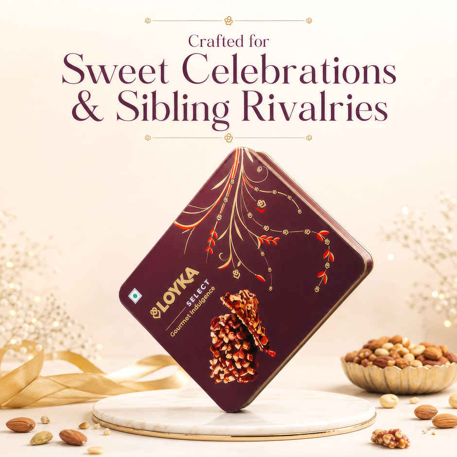 Loyka Majestic Maroon Dubai Kunafa Tin Gift Box 
