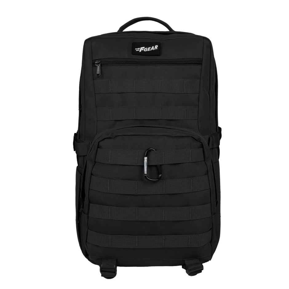 F Gear Unisex Solid Polyester 25 L Backpack | Black - 17 Inches