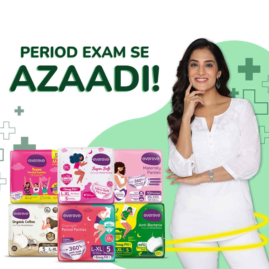 Evereve Anti Bacteria Period Panty for Girls & Women | M - L