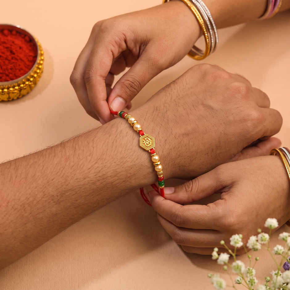 Rakhi for Brother | Om | Religious | Pack of 1 | Shree Rakhi