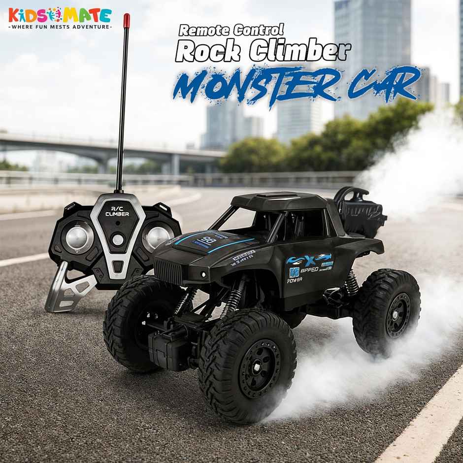 Kidsmate Remote Control Rock Climber Monster Car for Kids | Black