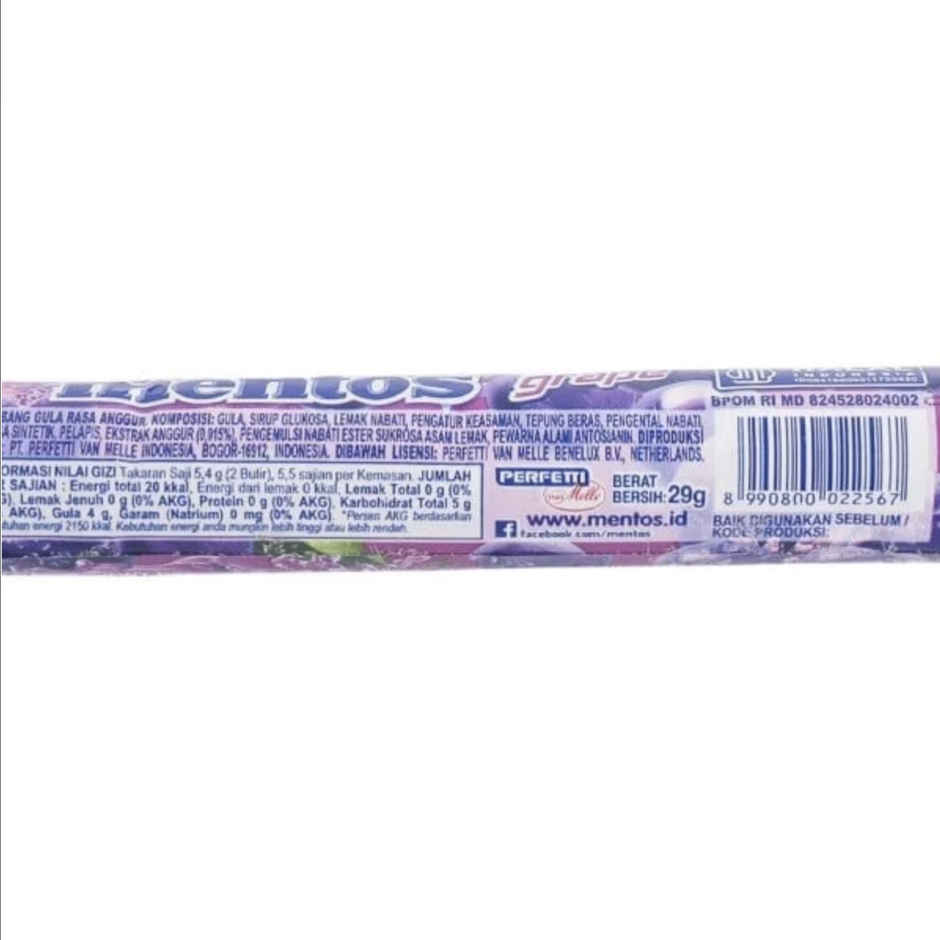 Mentos Grape Candy Roll