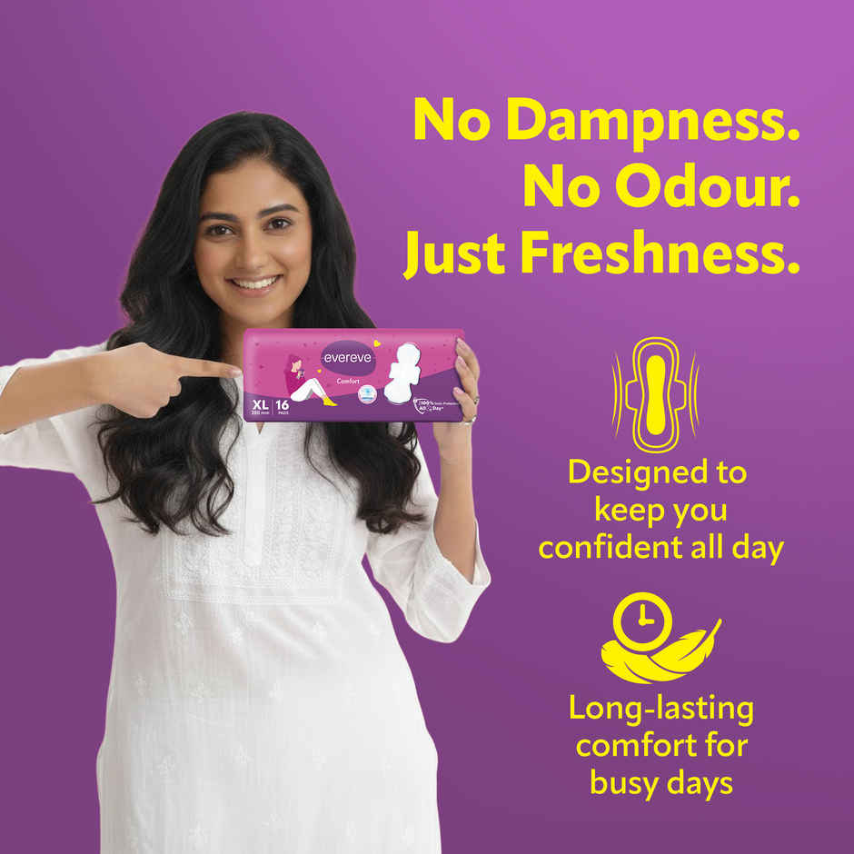 Evereve Comfort Sanitary Pads for Women XL | 280mm