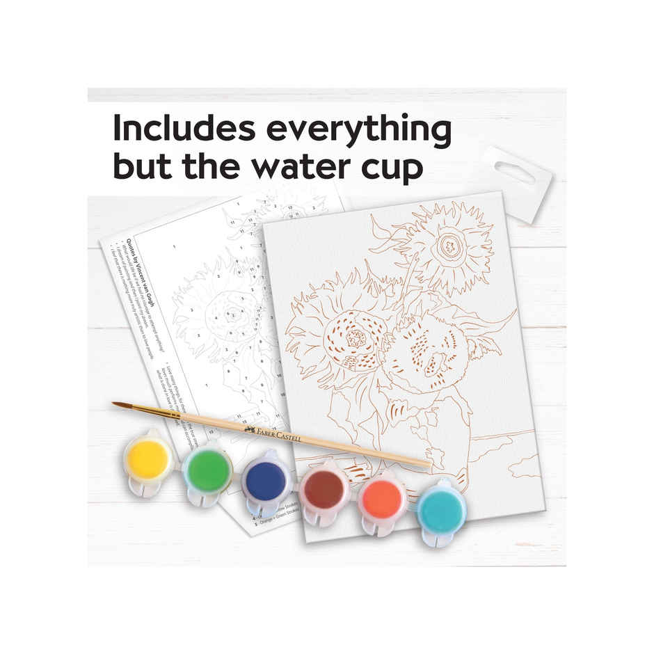 Faber-Castell 341058 Paint by Number Museum Series | Sunflowers