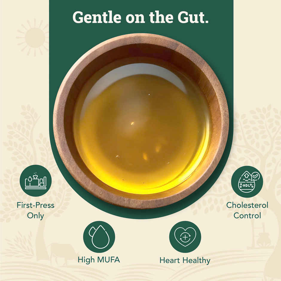 Anveshan Groundnut (Peanut) Wood Pressed Oil | Healthy Cooking Oil