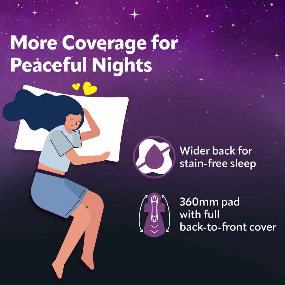 Evereve Comfort Nights Sanitary Pads 3XL | 420mm 60 Longer