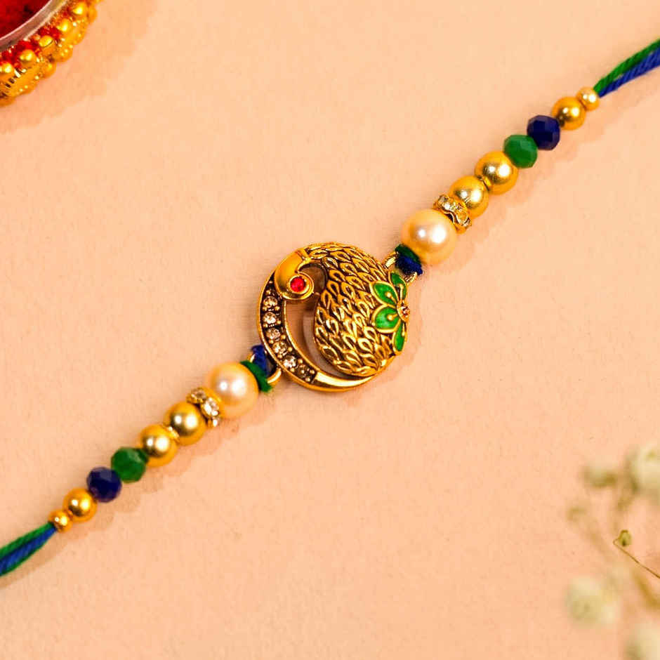 Rakhi for Brother | Peacock | Pack of 1 | Shree Rakhi