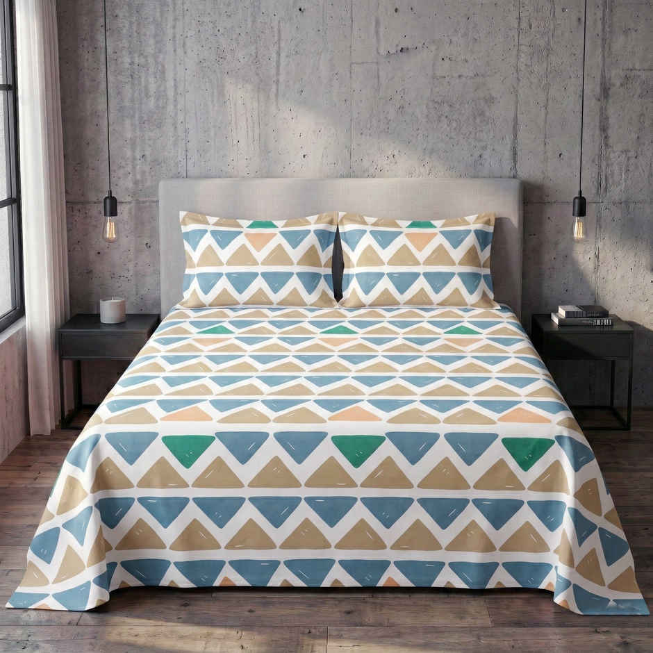 Dream Living 135 GSM King Bedsheet Set |250 x 275 cm| With 2 Pillow Covers