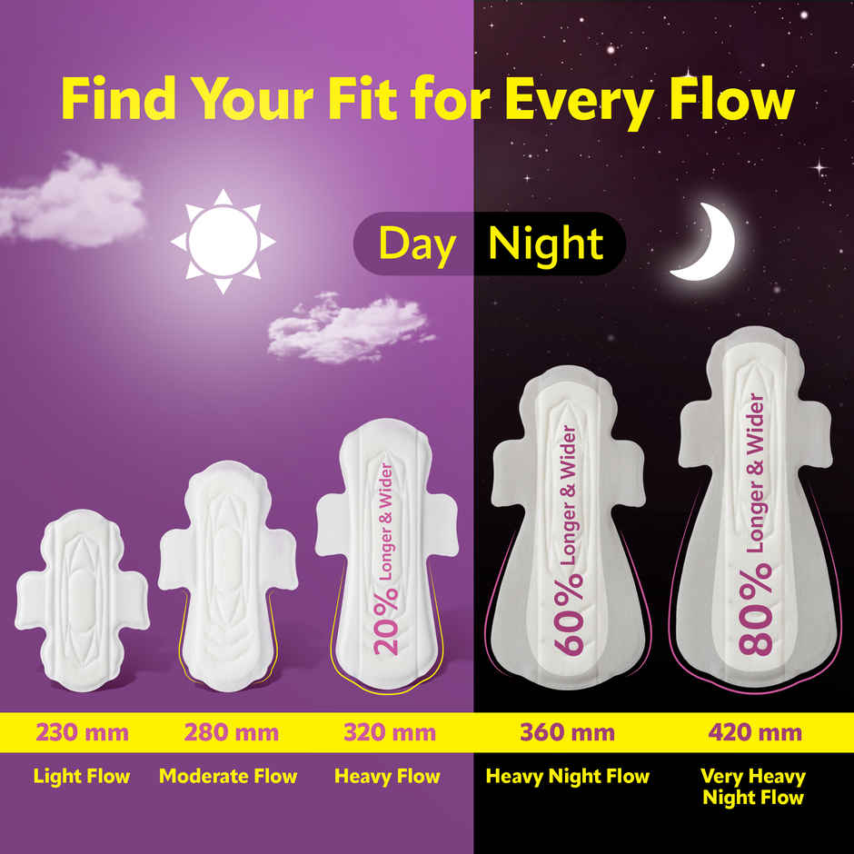 Evereve Comfort Sanitary Pads for Women XL | 280 mm