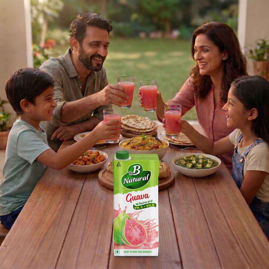 B Natural Guava Juice, Vitamin C & E