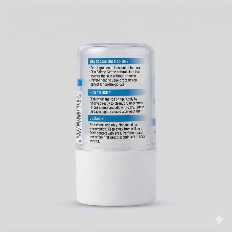 Crystal Pure Everyday Alum Deodorant Roll On Natural