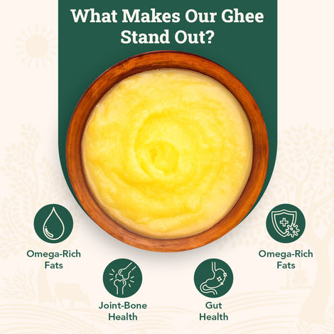 Anveshan A2 Gir Cow Ghee Traditional Bilona Method Cultured Curd Based Immunity Booster