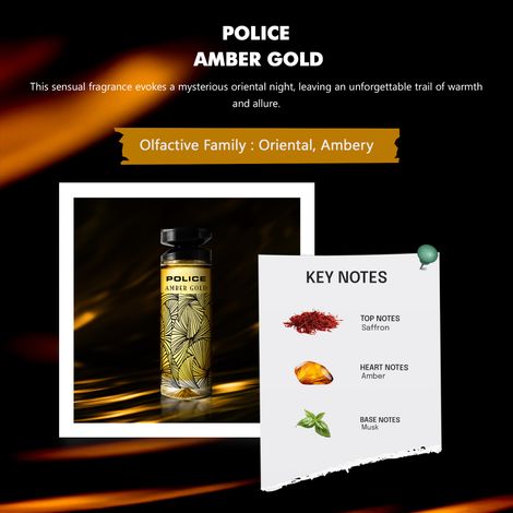 Police Amber Gold For Woman Eau De Toilette