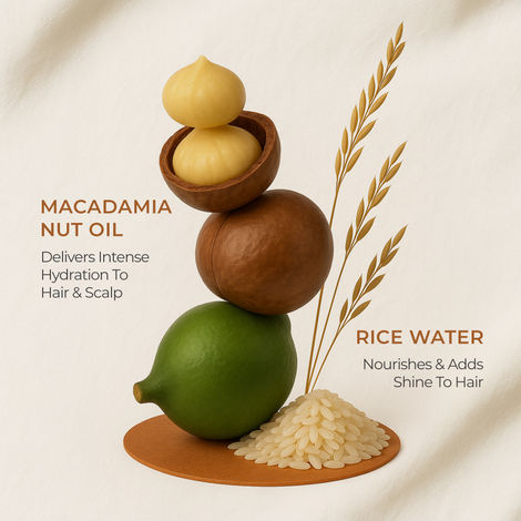 Naturali Daily Strength & Nourish Shampoo With Rice Water & Macadamia Nut Oil