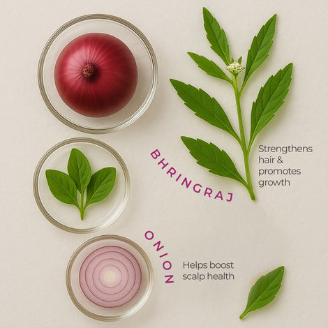 Naturali Hairfall Arrest Shampoo With Red Onion & Bhringraj