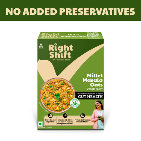 Right Shift Masala Oats, 6x veggies & Millets | High Protein & Fibre | No preservatives