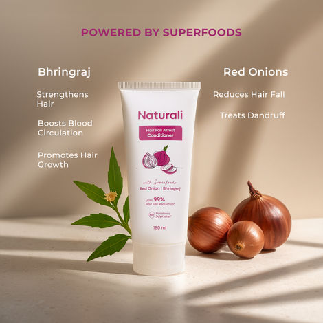 Naturali Hairfall Arrest Conditioner With Red Onion & Bhringraj