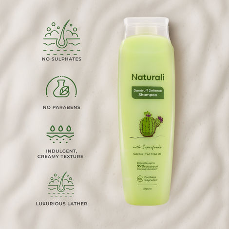 Naturali Dandruff Defence Shampoo With Tea Tree Oil & Cactus Extract