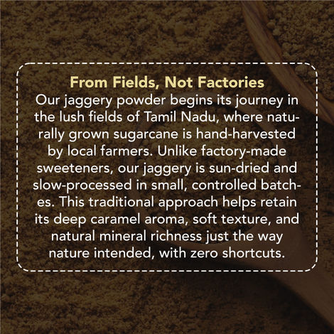 Anveshan Premium Jaggery Powder - Sustainable Alternative To Refined Sugar