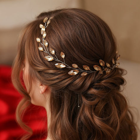 Fancy Hair Accessory - Traditional Indian Jewellery | Gold | Oye Happy