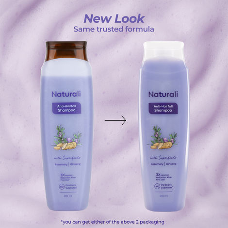 Naturali Anti-Hairfall Shampoo With Rosemary Oil & Ginseng Extract