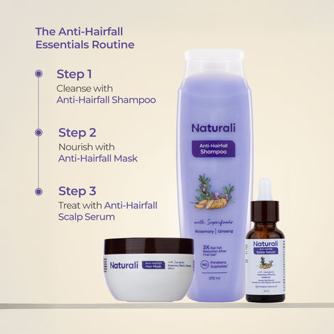 Naturali Anti-Hairfall Shampoo With Rosemary Oil & Ginseng Extract