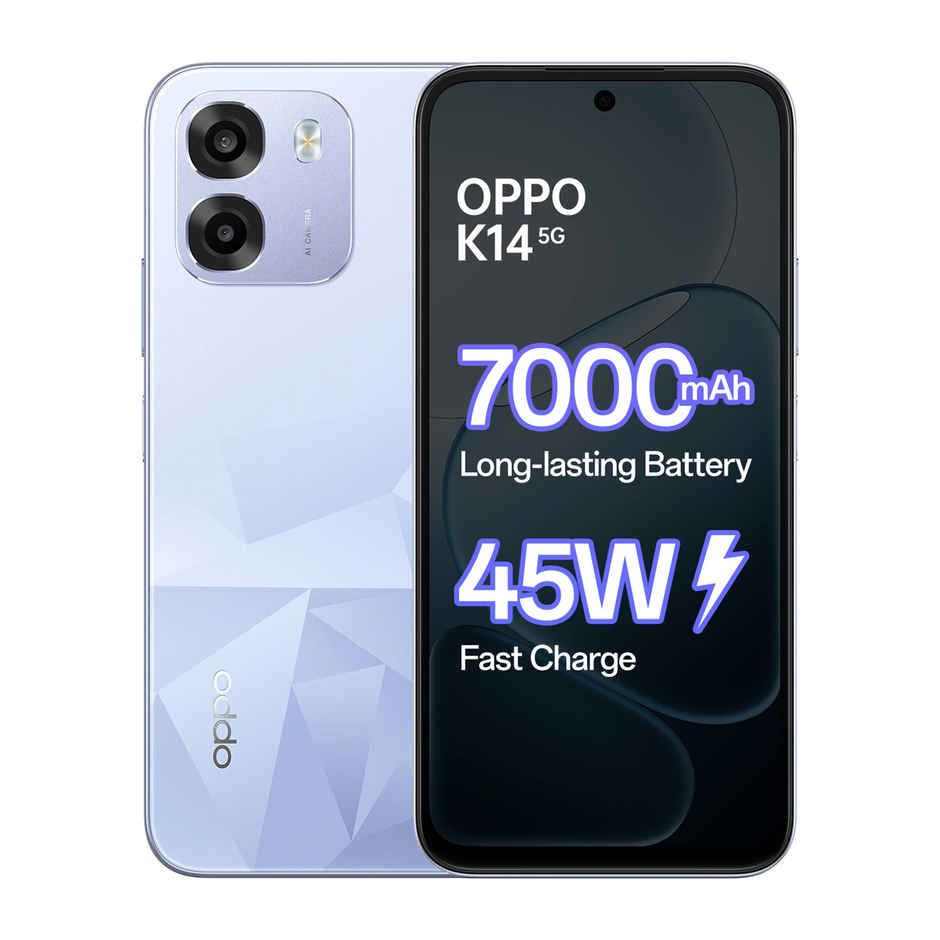 OPPO K14 5G | 6GB RAM, 128GB Storage | Icy Blue