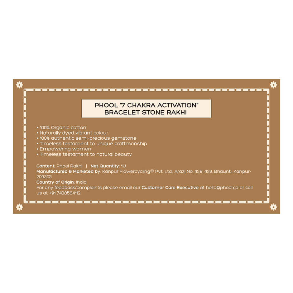 Phool 7 Chakra Bracelet Rakhi - Spiritual Design